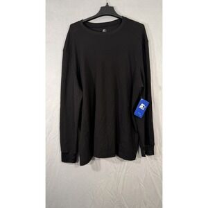 starter crewneck sweatshirt Thermal Stretch Long Sleeve Men's Black  2XL NEW